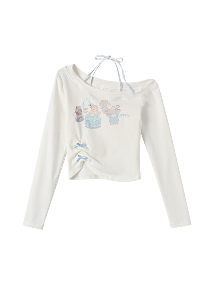 Milk Lamb Halter Tee-Tops-ntbhshop