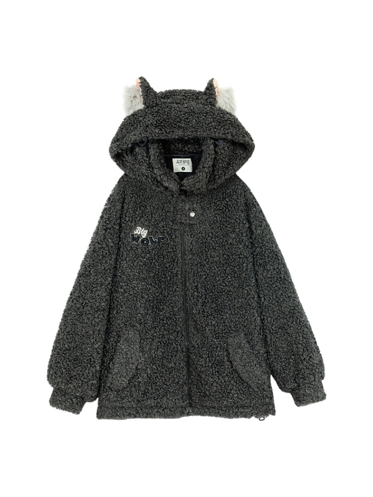 Twilight Wolf Cozy Fleece Jacket & Bag-ntbhshop