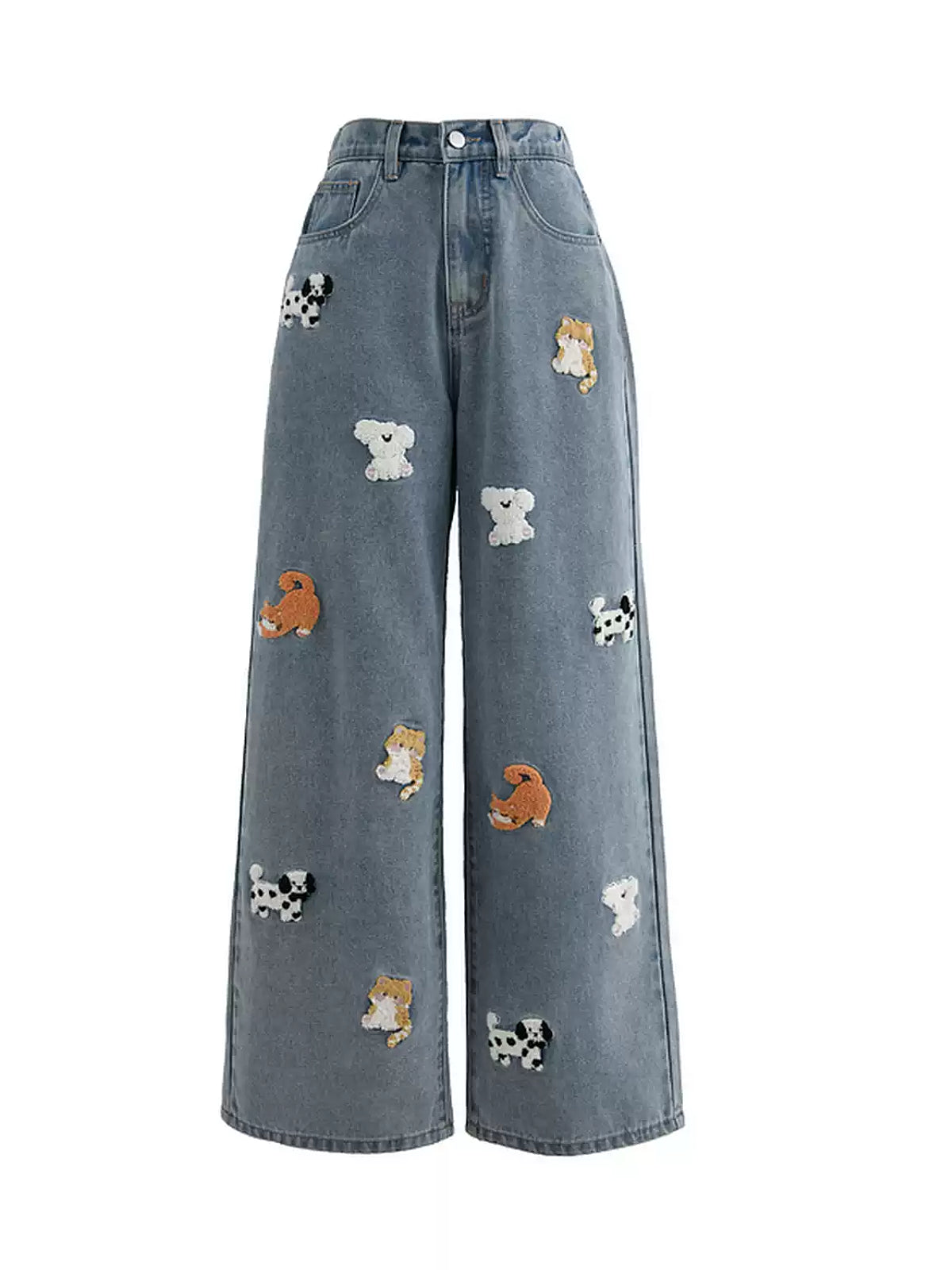 Milk Paws Patch Jeans-Bottoms-ntbhshop