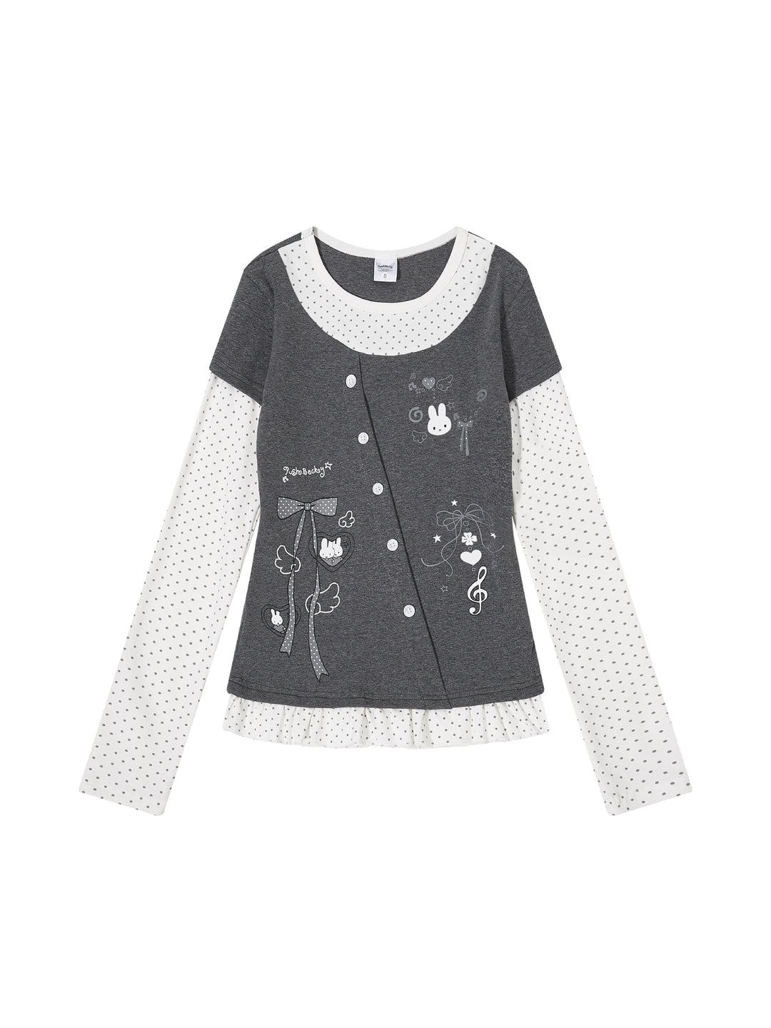 Bunny Melody Layered Tops-Tops-ntbhshop
