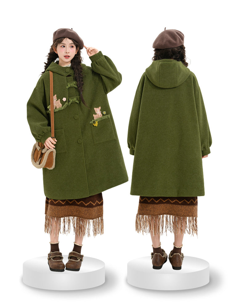 Dear Bambi Cottage Wool Coat-ntbhshop