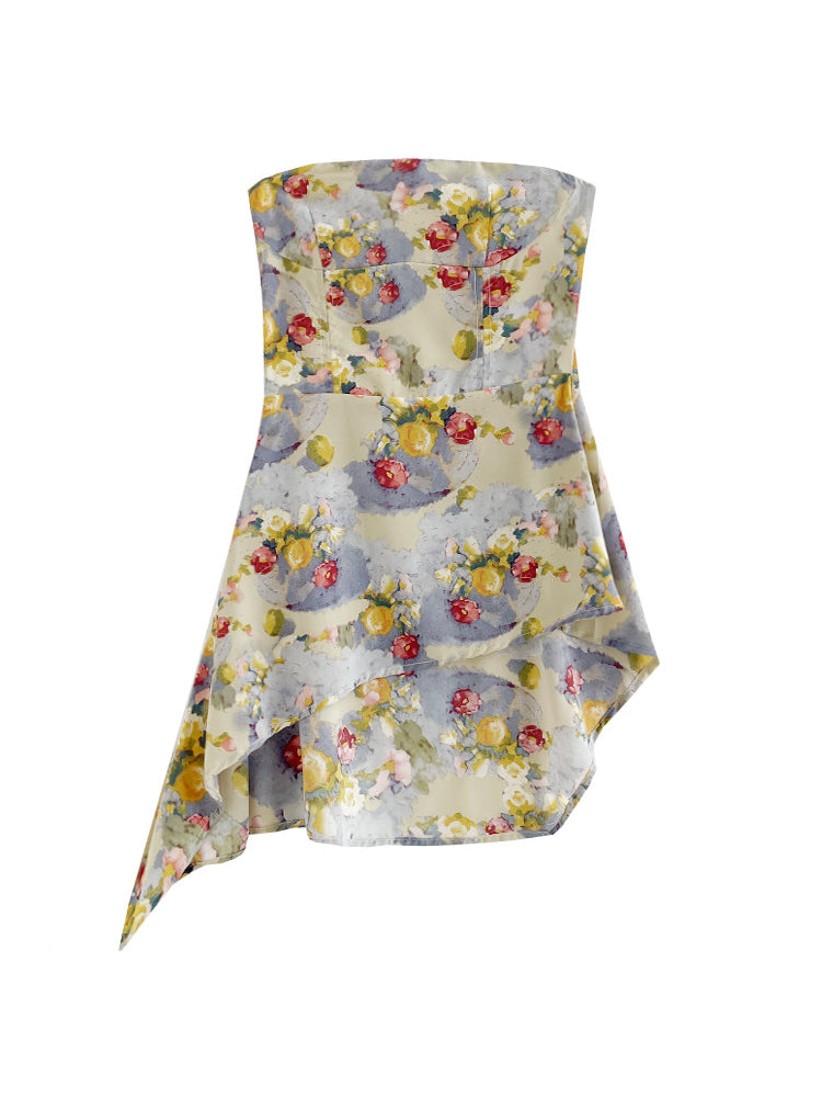 Sunlit Garden Bandeau Top & Maxi Skirt-Sets-ntbhshop