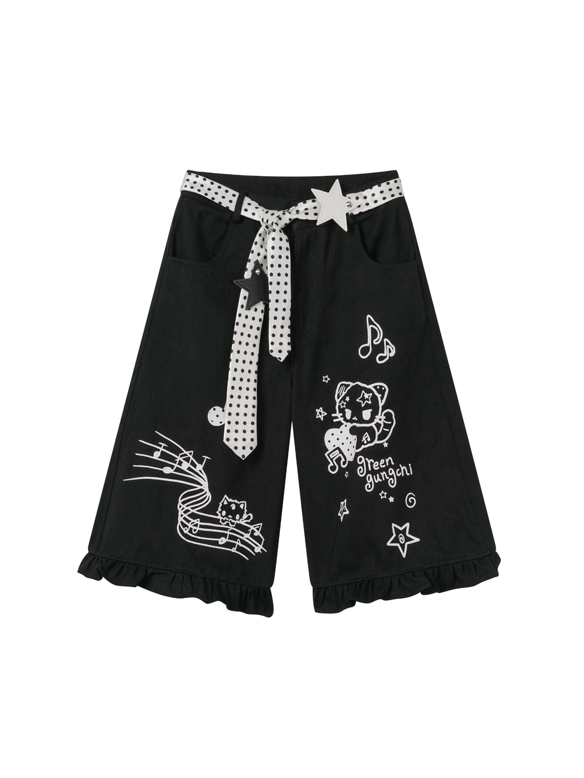 Melody Kitty Culotte Shorts-Bottoms-ntbhshop