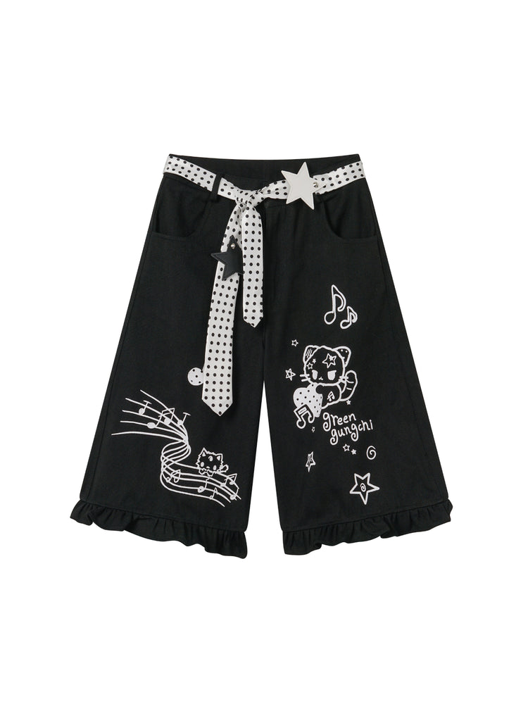 Melody Kitty Culotte Shorts-Bottoms-ntbhshop