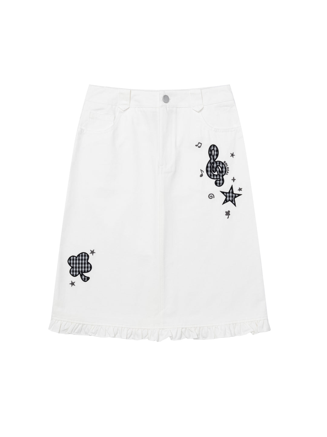 Whimsy Melody Cotton Midi Skirts-Bottoms-ntbhshop