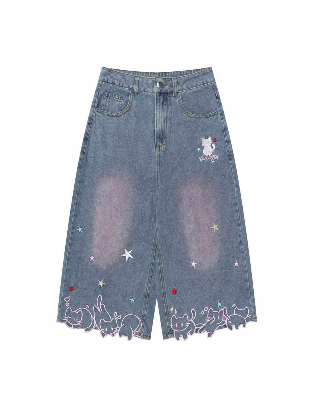 Starry Kitten Capri Jeans-Bottoms-ntbhshop