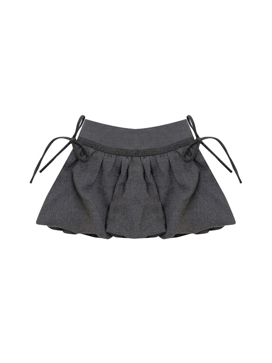 Cocoa Ribbon Tweed Skirts-Bottoms-ntbhshop