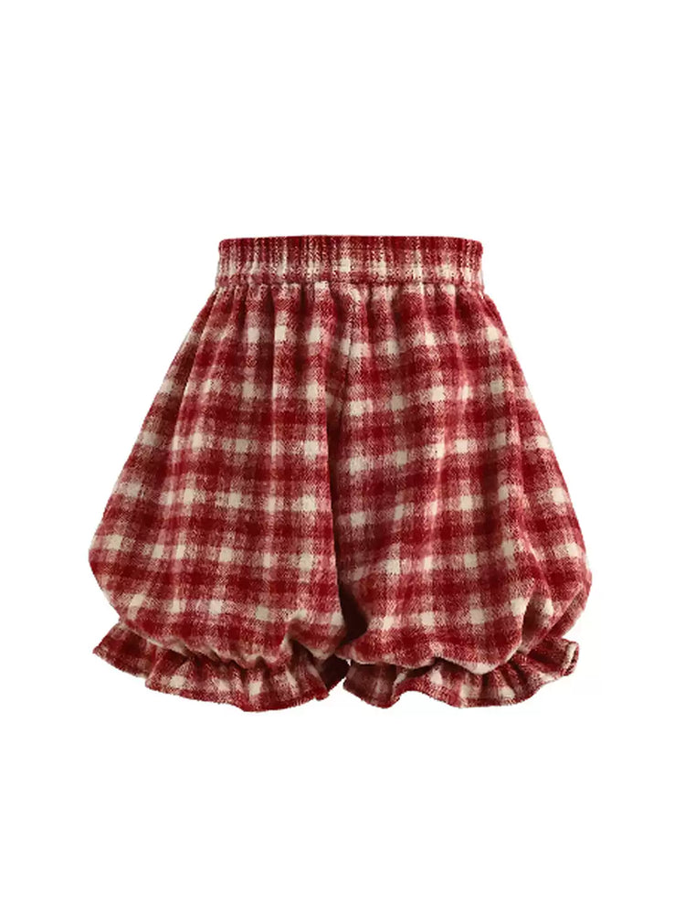 Cherry Check Rocking Pony Vest & Short-Outerwear-ntbhshop