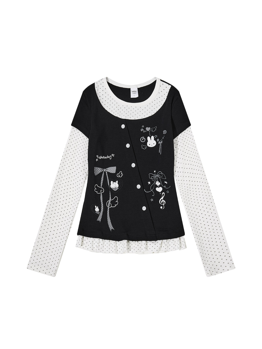 Bunny Melody Layered Tops-Tops-ntbhshop