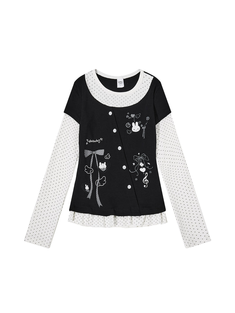 Bunny Melody Layered Tops-Tops-ntbhshop