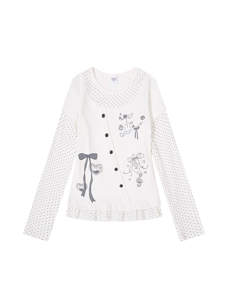 Bunny Melody Layered Tops-Tops-ntbhshop