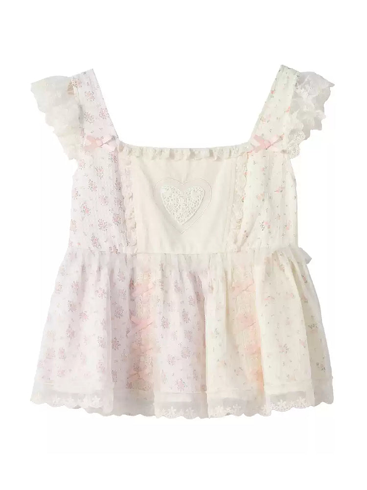 Dreamy Petal Patchwork Cami Top-Tops-ntbhshop