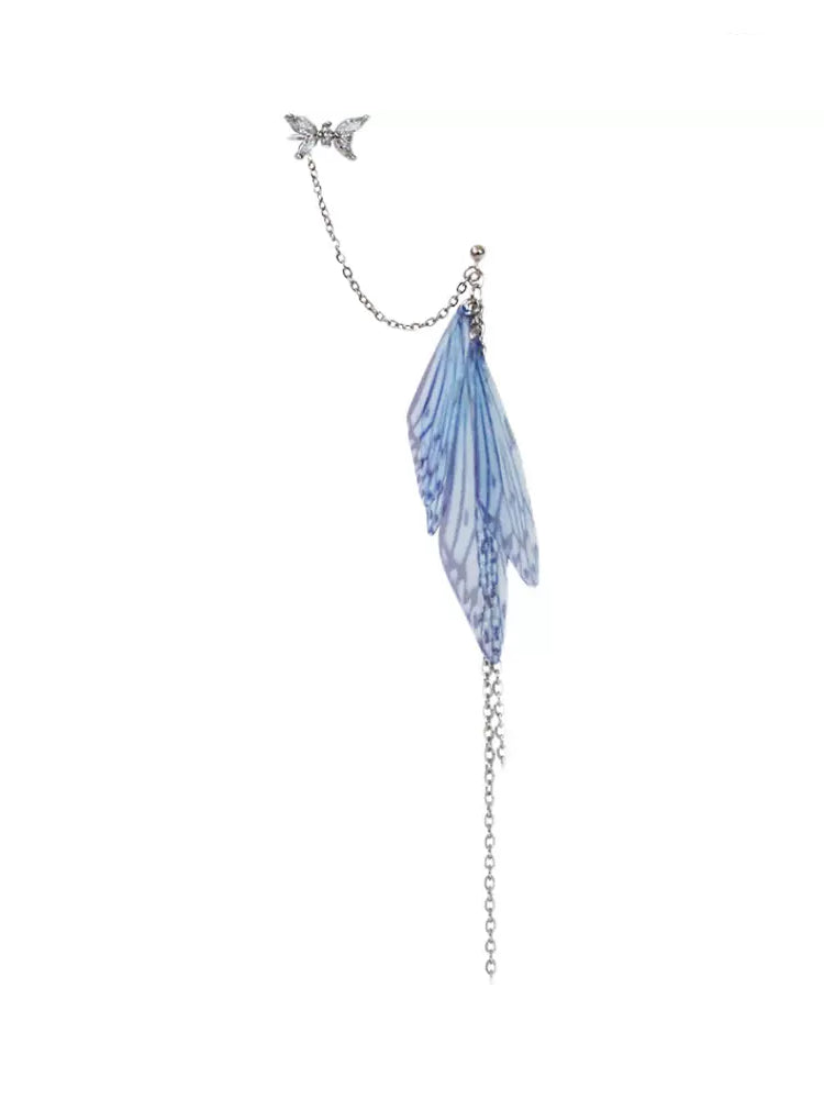Fairy Wing Butterfly Chain Ear Cuffs-ntbhshop