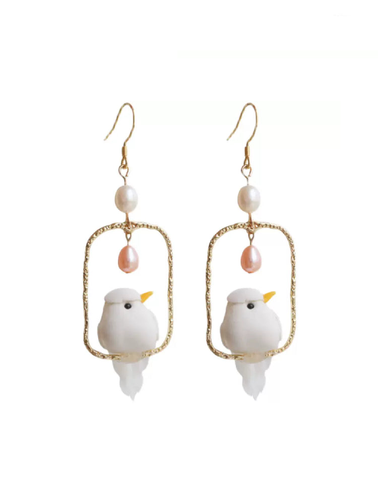 Tiny Tweet Bird Earrings & Clips-ntbhshop