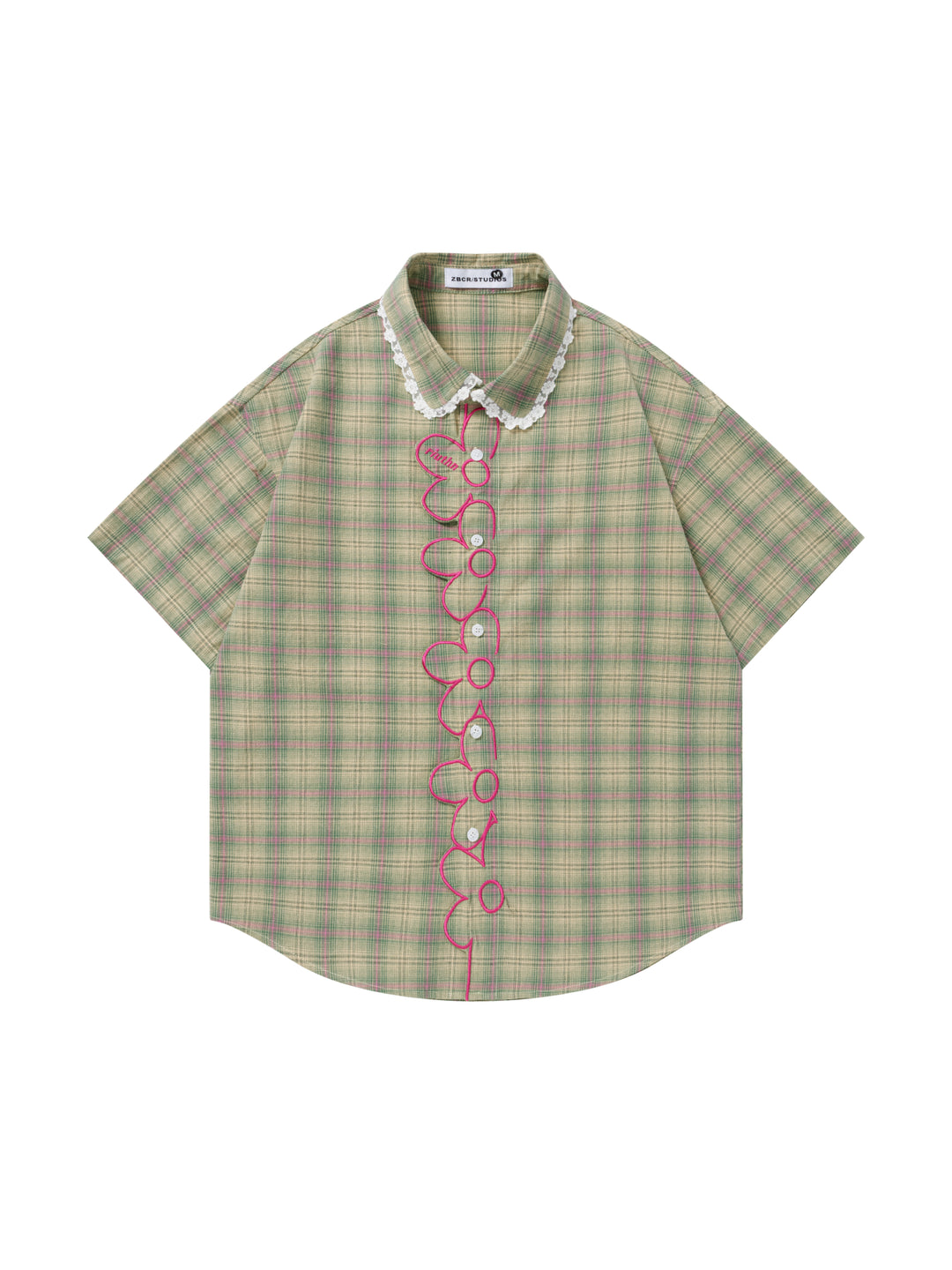 Garden Giggle Plaid Shirt-Tops-ntbhshop