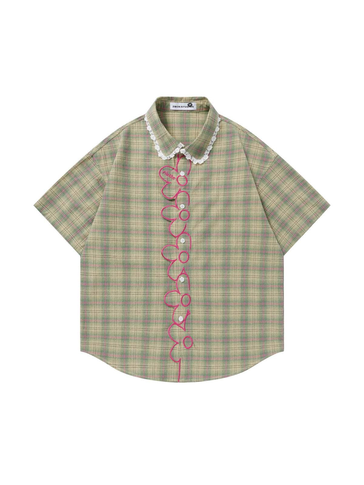 Garden Giggle Plaid Shirt-Tops-ntbhshop