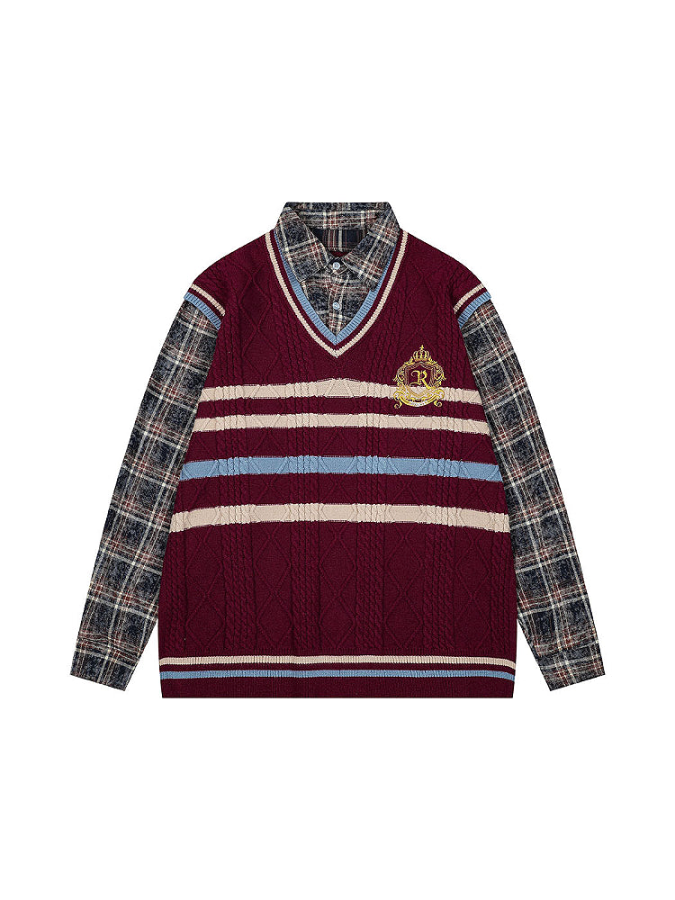 Birchwood House Faux Two-Piece Tops-ntbhshop