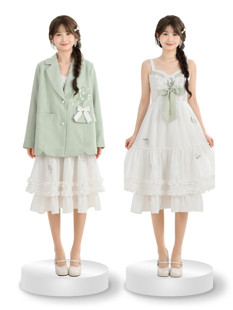 Bellflower Sweet Mint Blazer-Outerwear-ntbhshop