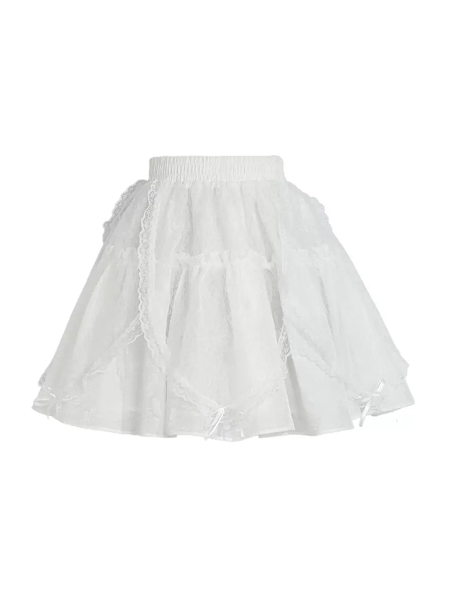 Dreamy Delight Layered Lace Doll Skirt-ntbhshop