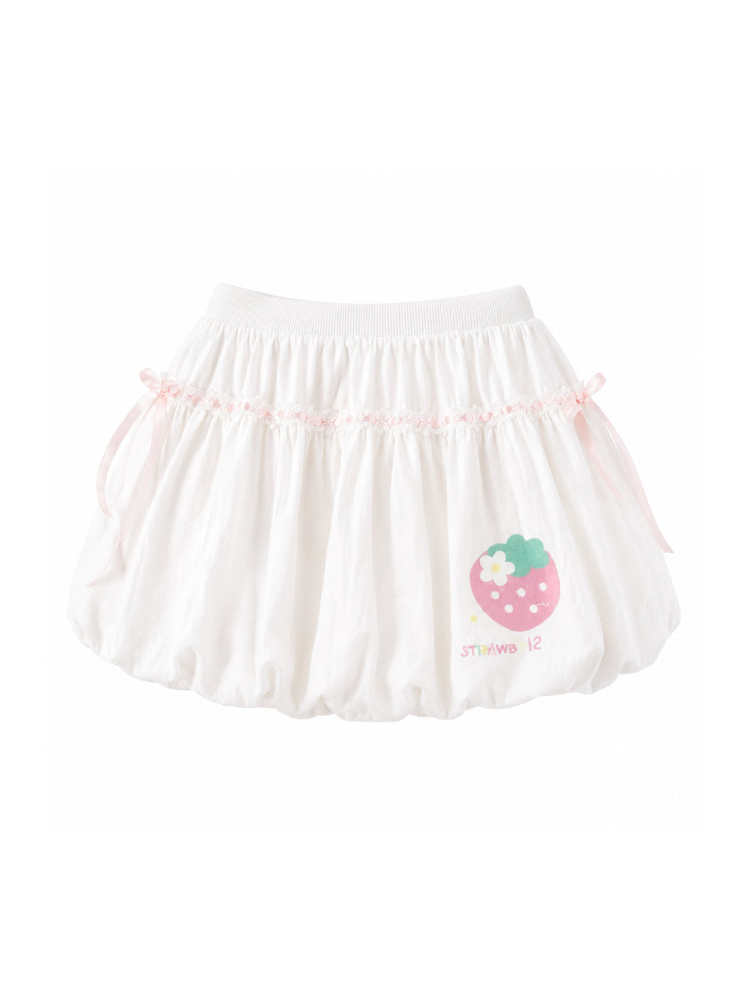 Strawberry Diary Bubble Skirt-Bottoms-ntbhshop