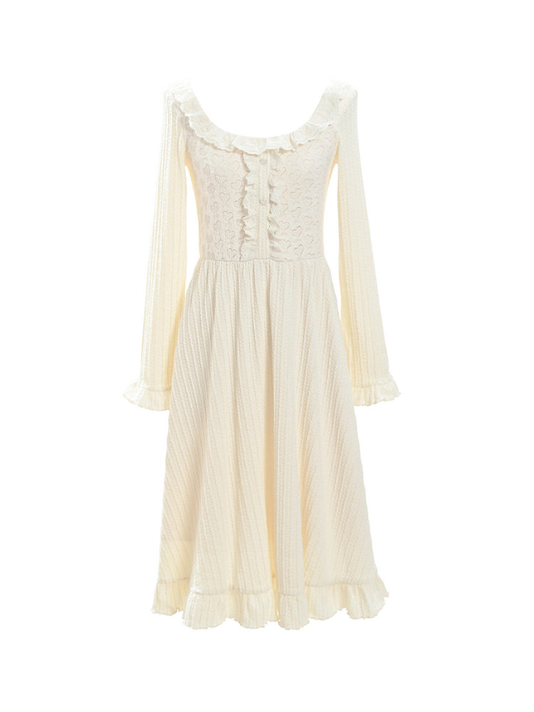 Poetic Lace Winter Base Dress-ntbhshop