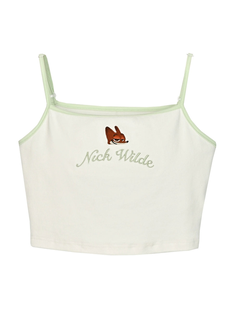 Judy Nick Zootopia Embroidered Camisoles-ntbhshop