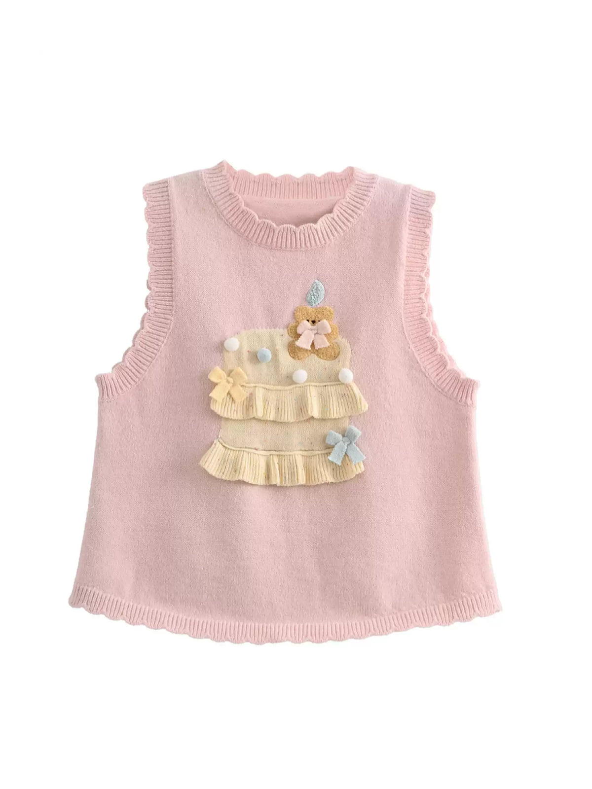 Cake Shop Daydream Knit Vest-Outerwear-ntbhshop