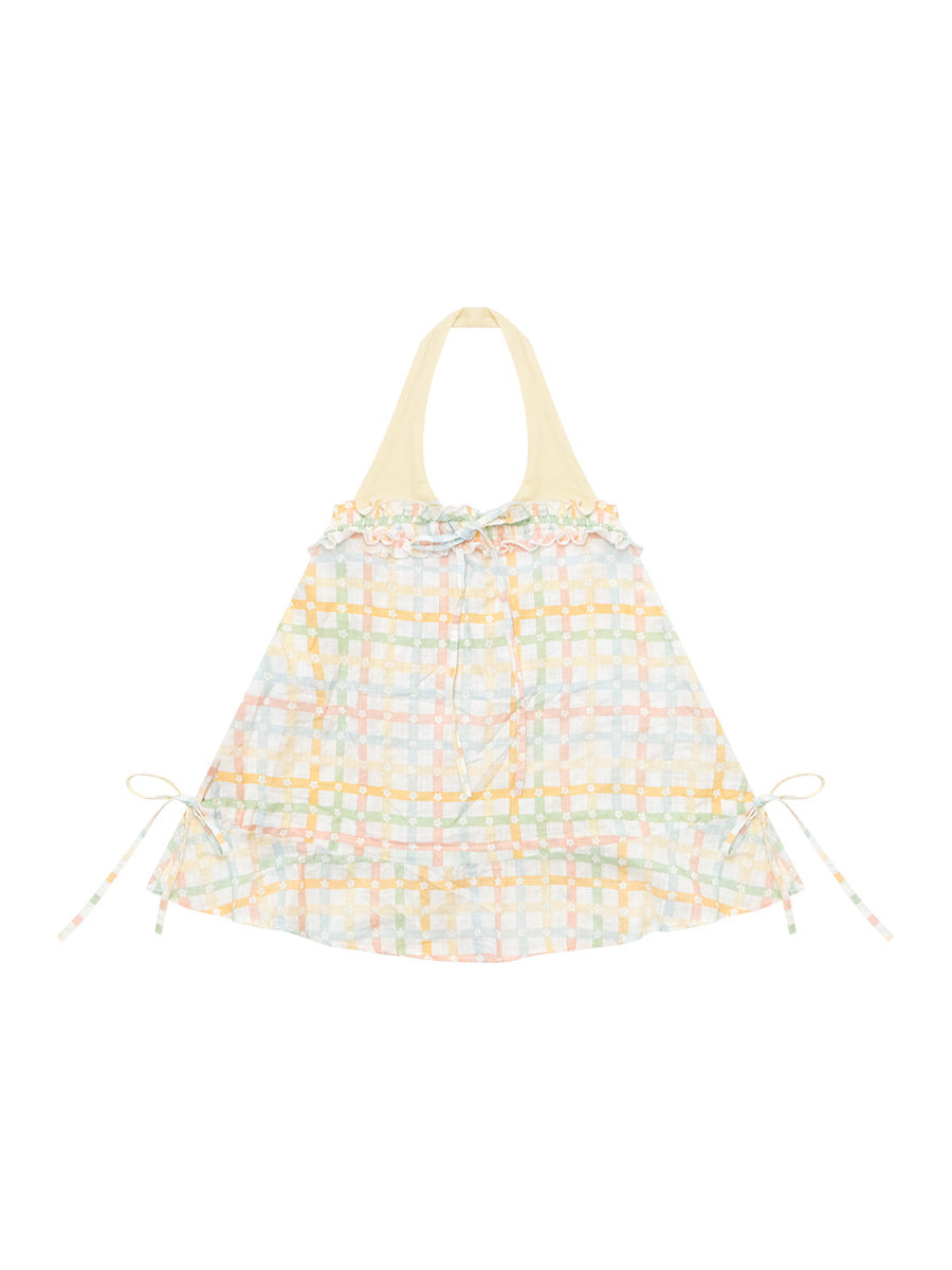 Peach Soda Plaid Top-Tops-ntbhshop