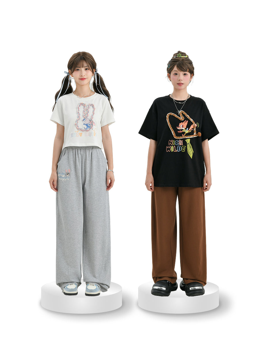 Zootopia Judy Nick Breathable Casual Sweatpants-ntbhshop