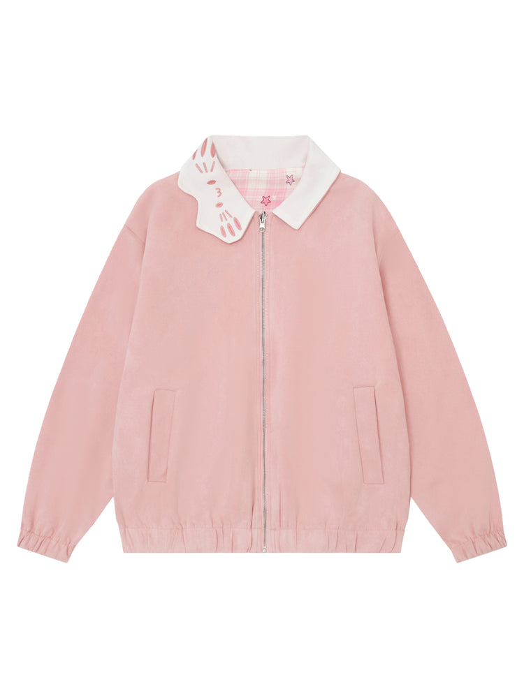 Starry Kitty Reversible Jacket-Outerwear-ntbhshop