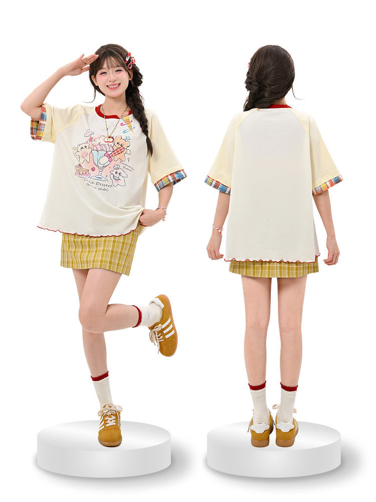Cake Dessert Party Cotton Tee-Tops-ntbhshop