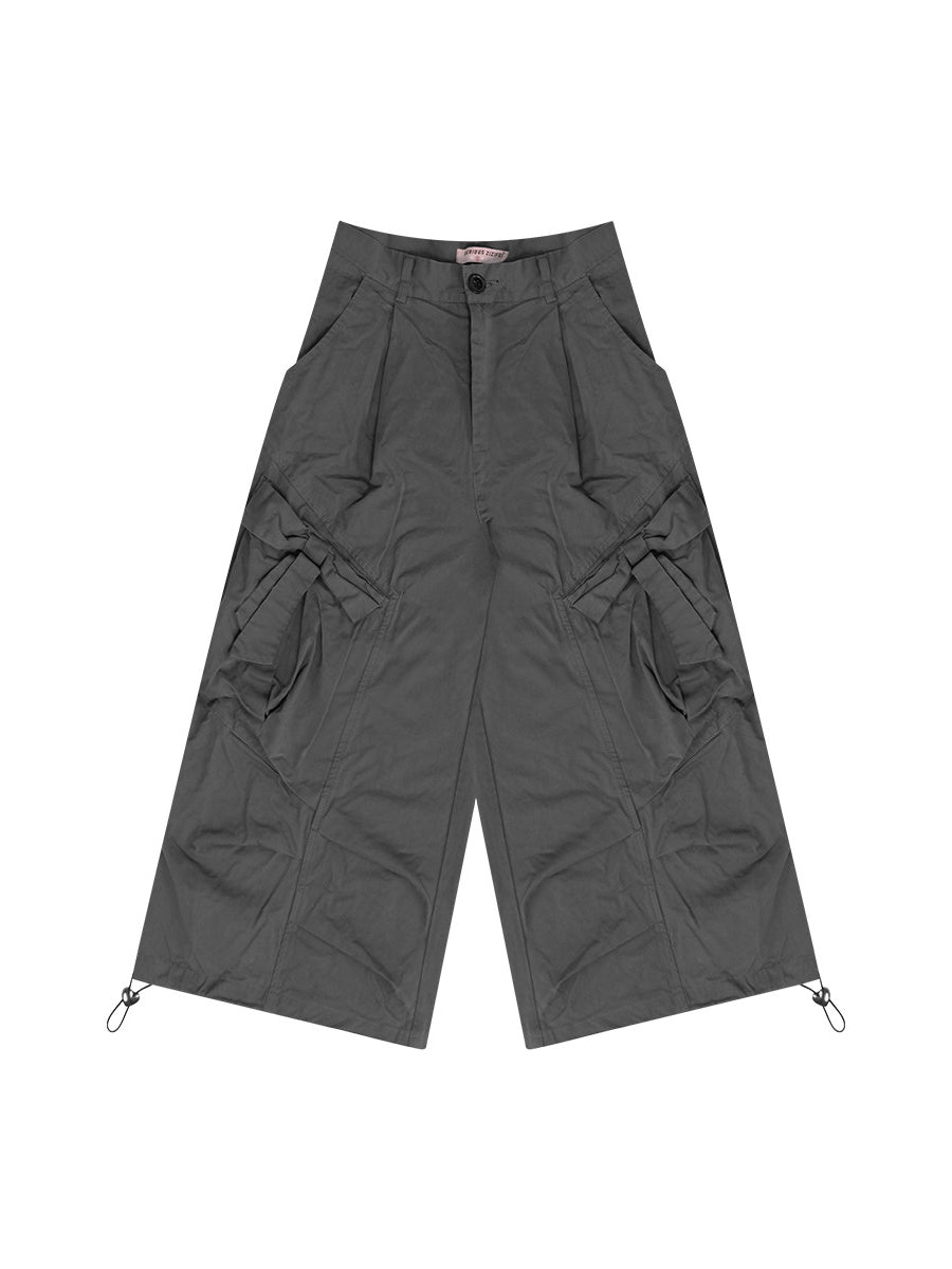 Ribbon Cotton Capri Pants-Bottoms-ntbhshop