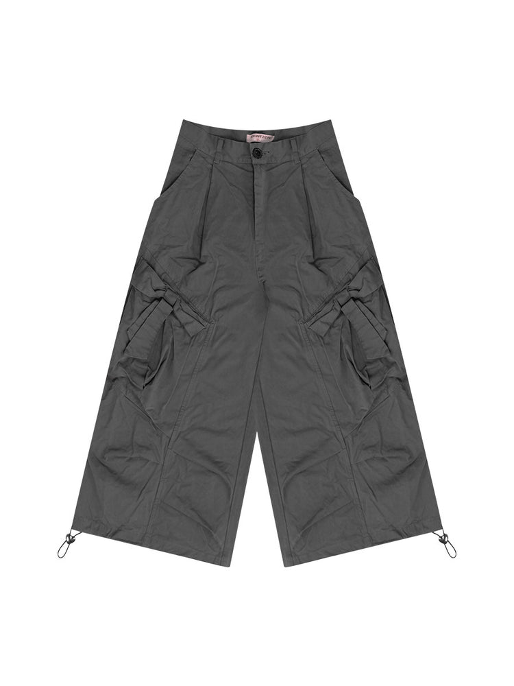 Ribbon Cotton Capri Pants-Bottoms-ntbhshop