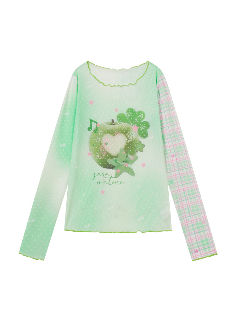 Apple Soda Mesh Tops-Tops-ntbhshop