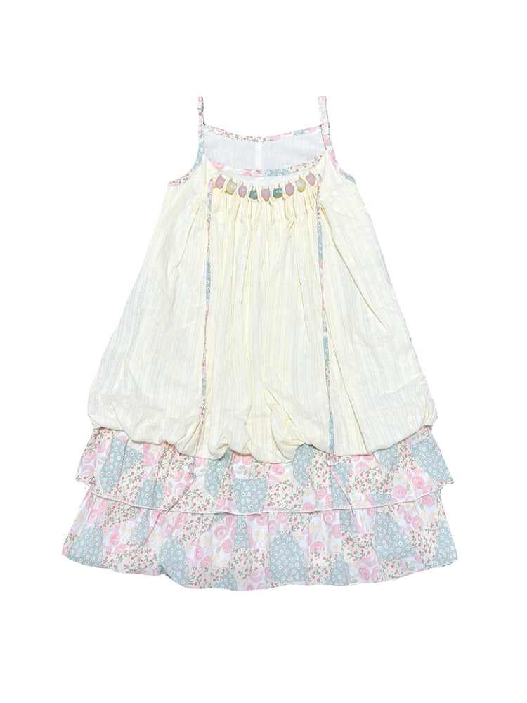 Whimsy Bloom Floral Bubble Dress-ntbhshop