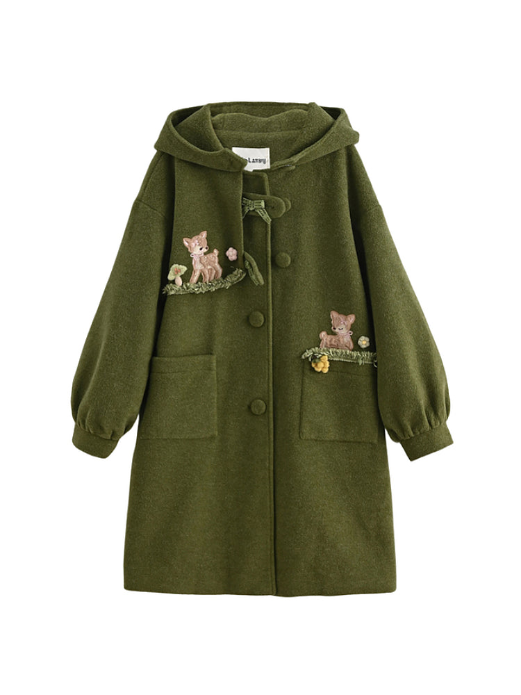 Dear Bambi Cottage Wool Coat-ntbhshop