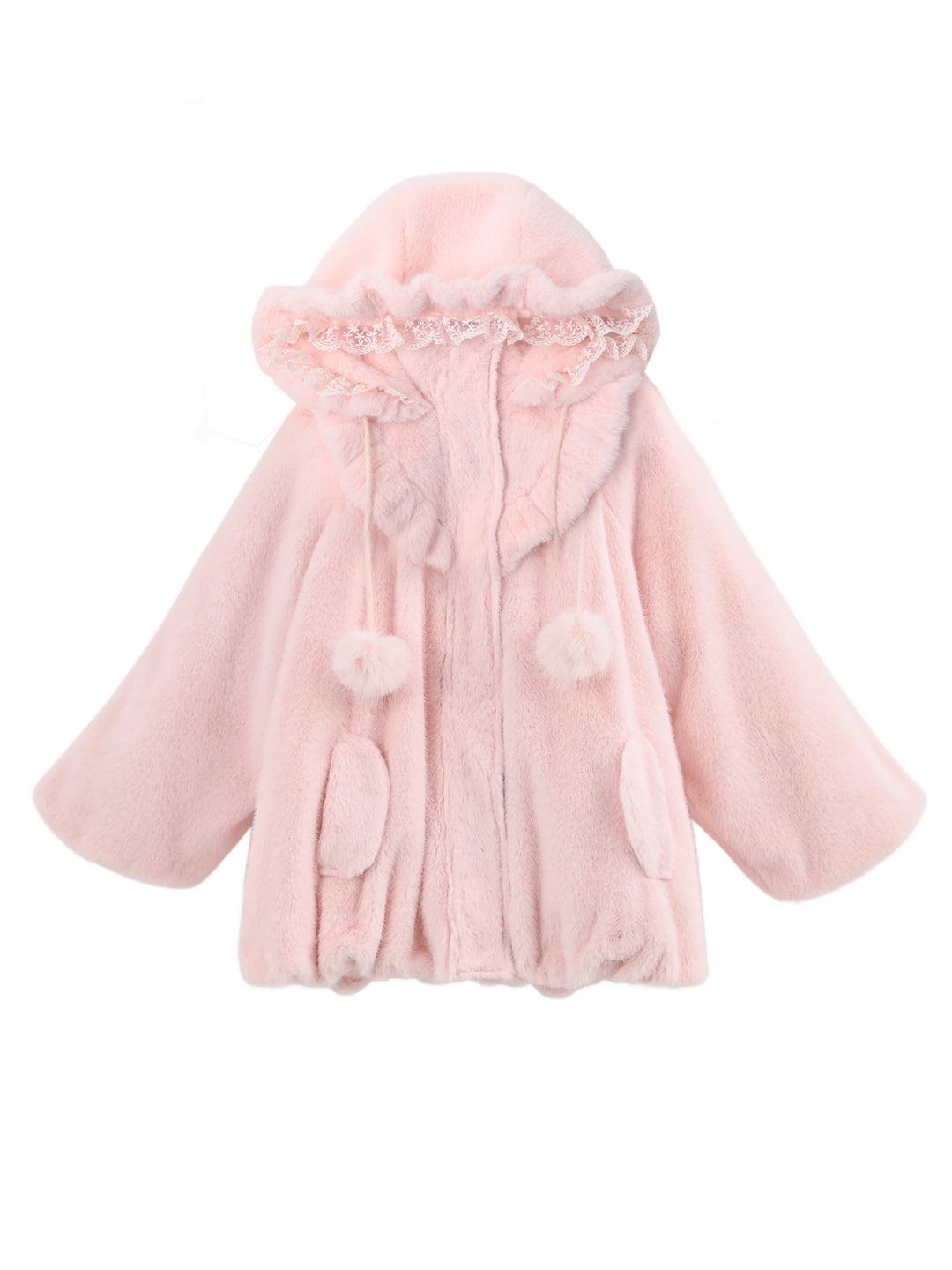 Heaven in Blush Angel Wing Bubble Coat-Outerwear-ntbhshop
