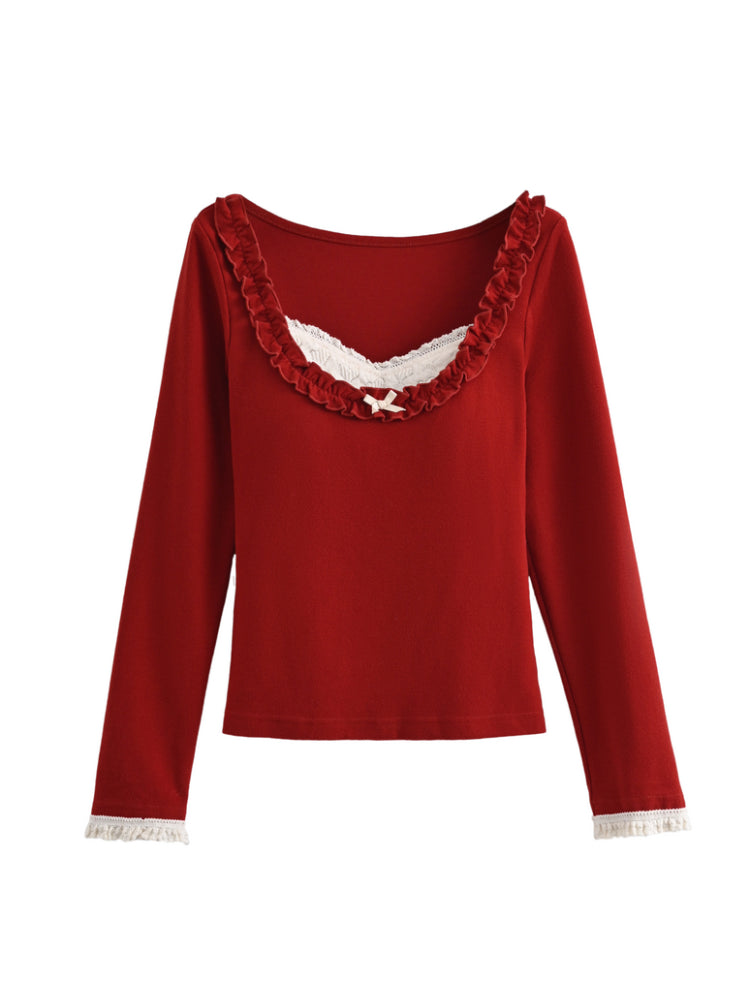 Berry Darling Lace Bra Blouse-ntbhshop