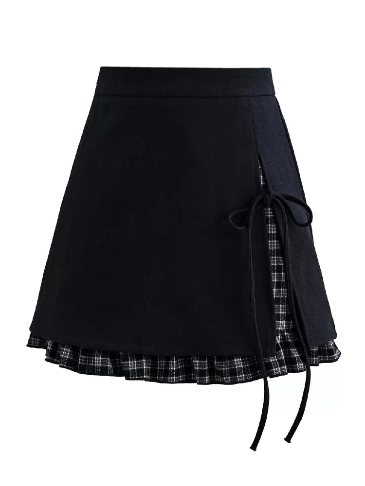 Notebook Ribbon Layered Skirt-Bottoms-ntbhshop