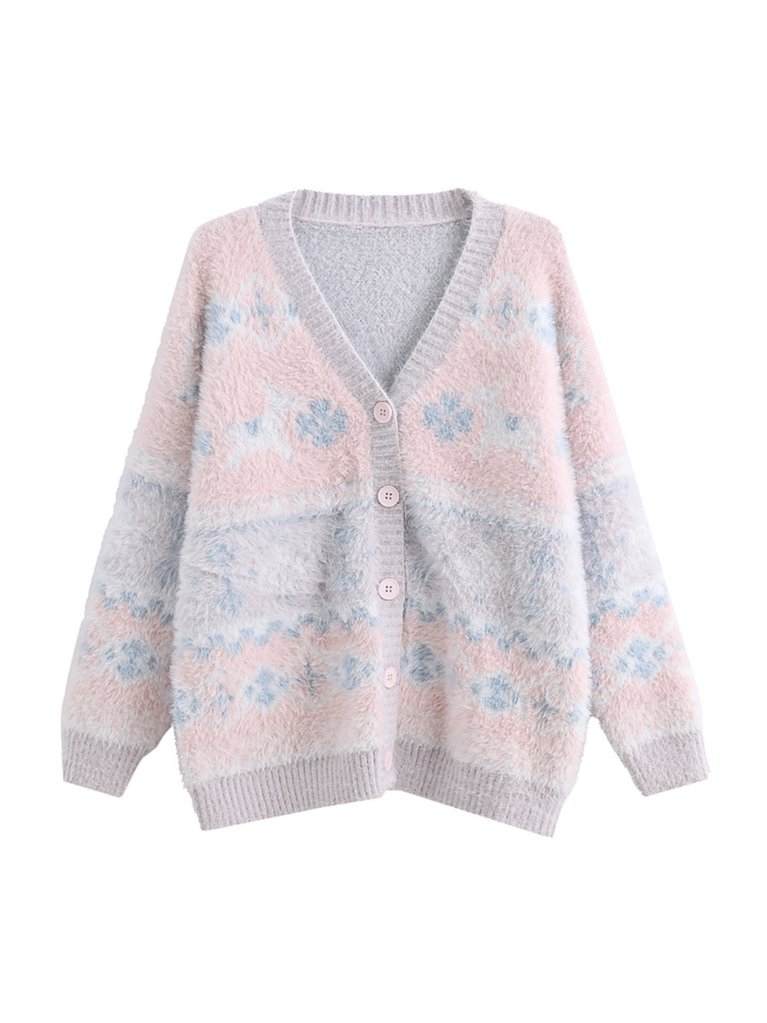 Pastel Sugar Cloud Knit Cardigan-Outerwear-ntbhshop