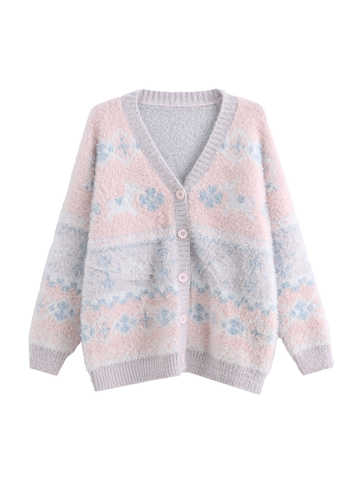 Pastel Sugar Cloud Knit Cardigan-Outerwear-ntbhshop