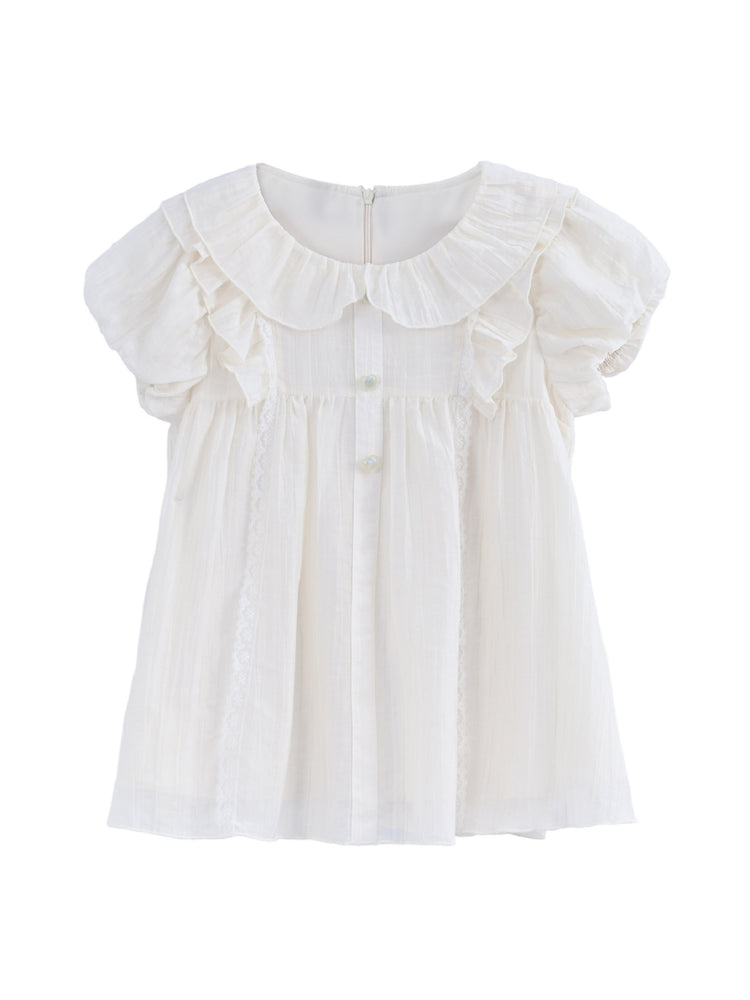 Soft Doll Collar Blouses-Tops-ntbhshop