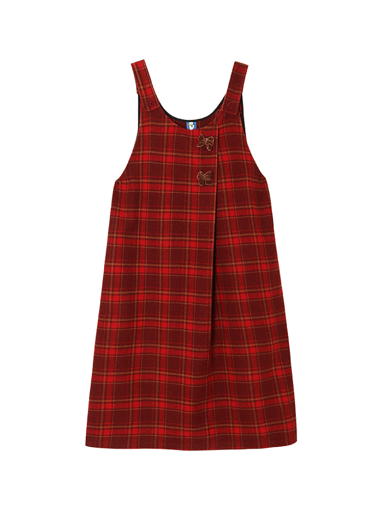 Snowberry Plaid Jumper Dress-ntbhshop