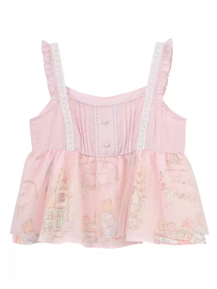 Petal Doll Lace Cami Top-Tops-ntbhshop