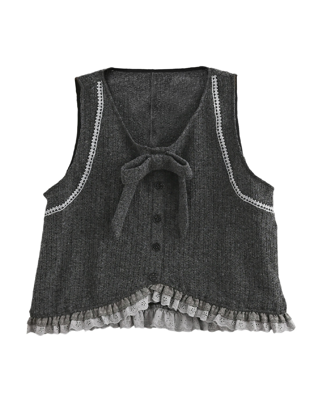 Moon Academy Knit Bow Vest-ntbhshop