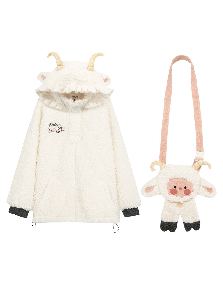 Moonmilk Lamb Cozy Fleece Jacket & Bag-ntbhshop