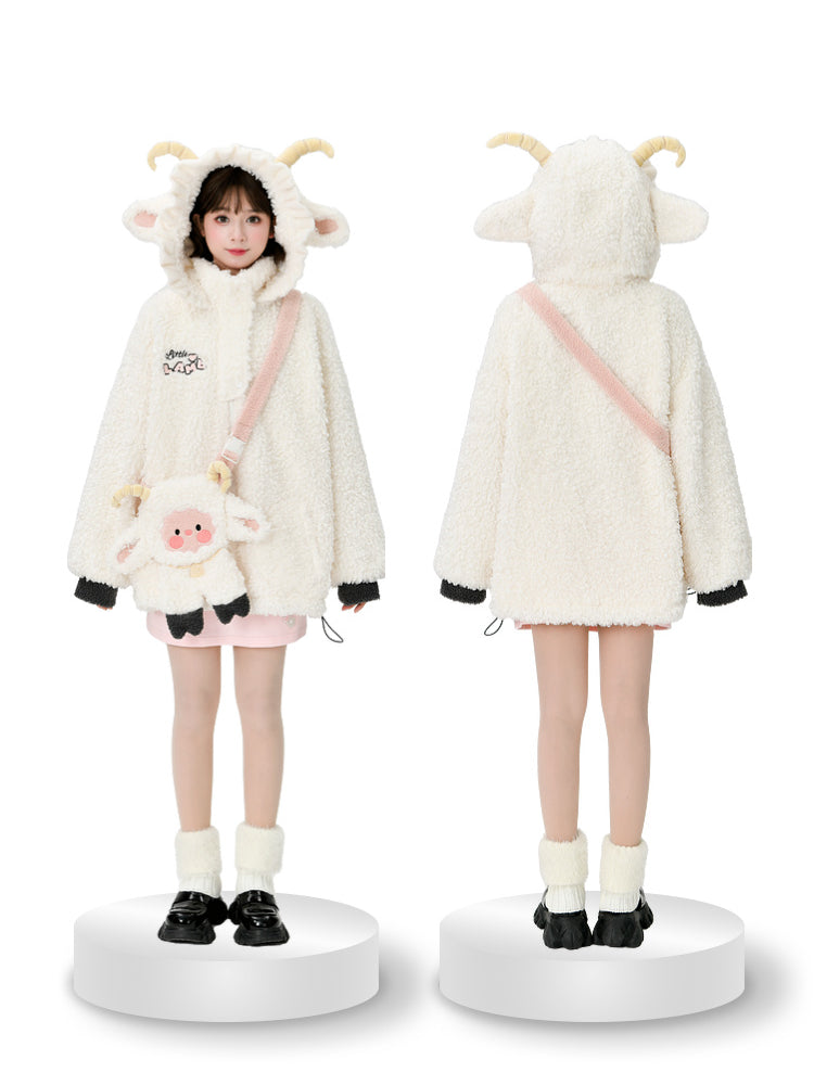 Moonmilk Lamb Cozy Fleece Jacket & Bag-ntbhshop