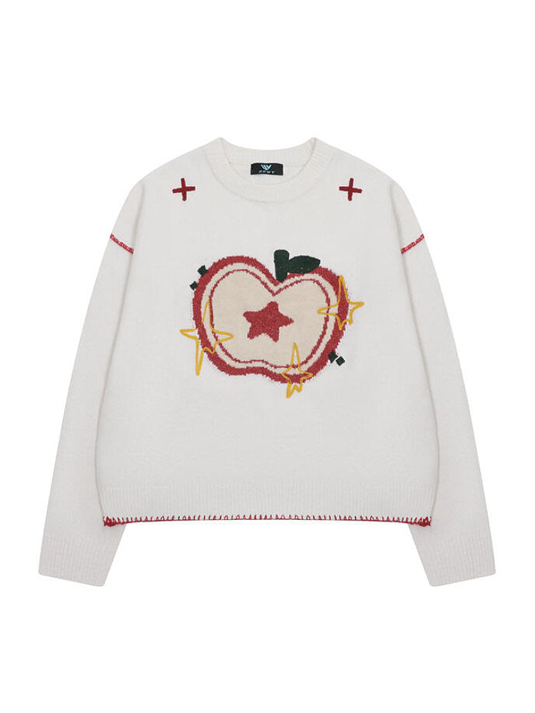 Apple Harvest Whimsy Knit Sweaters-ntbhshop