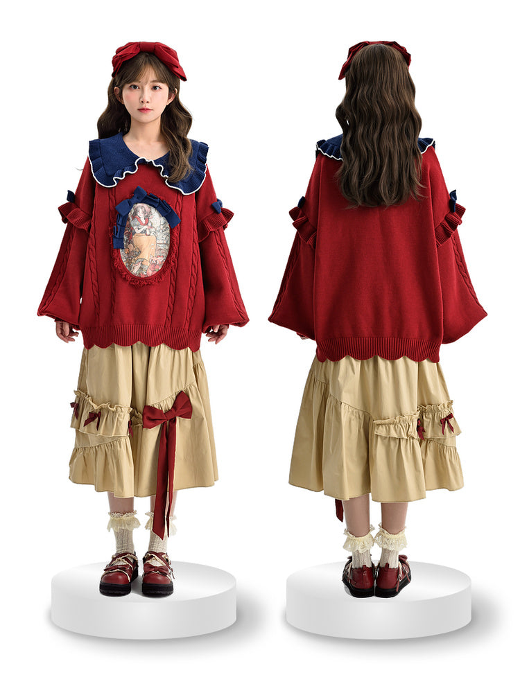Dreamspell Snow White Knit Sweaters-ntbhshop