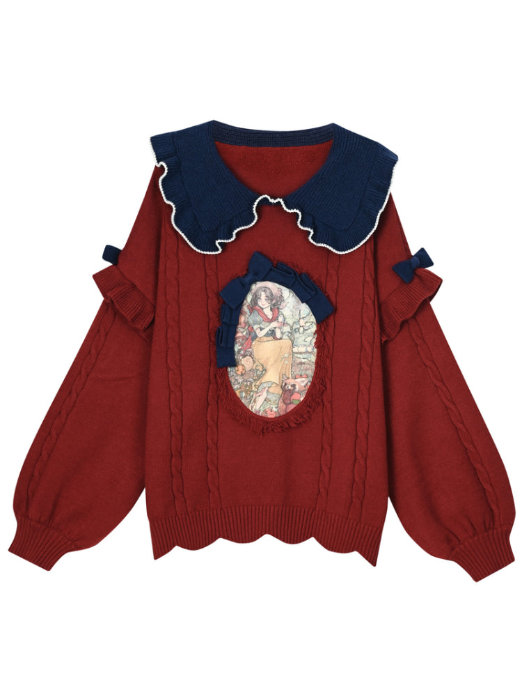 Dreamspell Snow White Knit Sweaters-ntbhshop